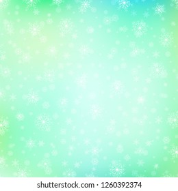 Falling shining beautiful nature winter Christmas snowflakes.
Snow blurry dust particles sparkle pattern abstract background vector