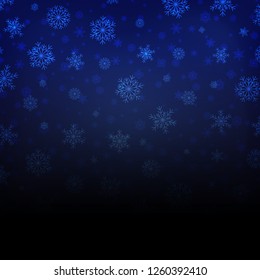 Falling shining beautiful nature winter Christmas snowflakes.
Snow blurry dust particles sparkle pattern abstract background vector