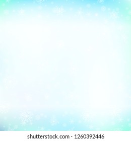 Falling shining beautiful nature winter Christmas snowflakes.
Snow blurry dust particles sparkle pattern abstract background vector