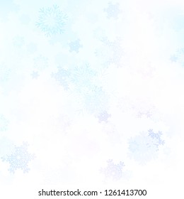 Falling shining beautiful nature winter Christmas snowflakes.
Snow blurry dust particles sparkle pattern abstract background vector
