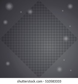 Falling Shining transparent beautiful snow on transparent black background. Snowflakes, snowfall, light effect Snow blank  page Vector Advertising banner Black Friday Cyber Monday Christmas. Marketing