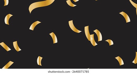 Falling shiny golden confetti isolated on transparent background. Bright festive tinsel of gold color. Luxurious Golden Confetti Fall Isolated on Transparent Background for Celebrations"