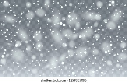Falling Snow Background. Christmas Magic Illustration. Background with Isolated Fall of Snow. Fantasy  Snowstorm Illustration Design.