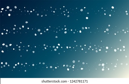 Falling Snow Background. Illustration for Merry Christmas Design. Glitter Snowflakes Background. Magic Blizzard Illustration Design.