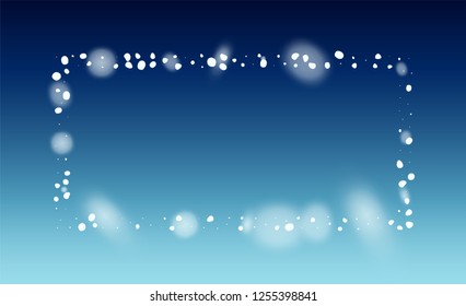 Falling Snow Background. Illustration for Merry Christmas Design. Background with Isolated Fall of Snow. Magic Blizzard Illustration Design.