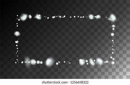 Falling Snow Background. Illustration for Merry Christmas Design. 2019 Celebration Background. Magic Blizzard Illustration Design.