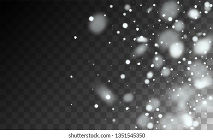 Falling Snow Background. Illustration for Winter Holiday Greetings. 2019 Celebration Background. Fantasy  Snowstorm Illustration Design.