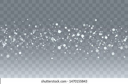 Falling Snow Background. Illustration for Winter Holiday Greetings. 2019 Celebration Background. Fantasy  Snowstorm Illustration Design.