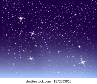 Falling snow background. Vector illustration with snowflakes. Winter snowing sky. Eps 10.