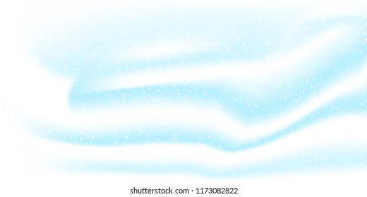 Falling snow background. Vector illustration with snowflakes. Winter snowing sky. Eps 10.