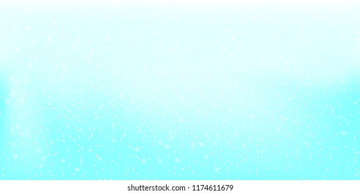 Falling snow background. Vector illustration with snowflakes. Winter snowing sky. Eps 10.