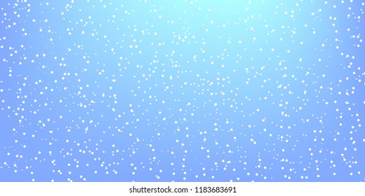 Falling snow background. Vector illustration with snowflakes. Winter snowing sky. Eps 10.