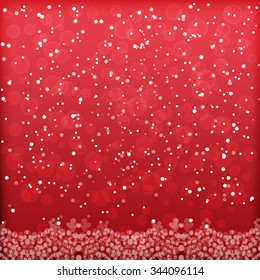 Falling snow background. vector illustration