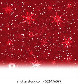 Falling snow background. vector illustration