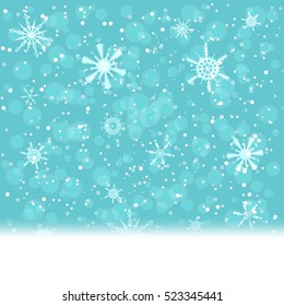 Falling snow background. vector illustration