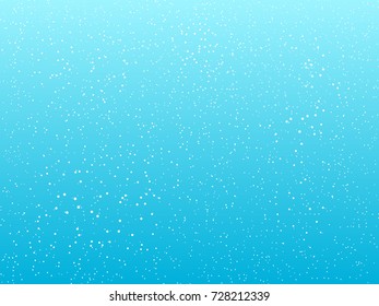 Falling snow background. Vector illustration with snowflakes. Winter snowing sky. Eps 10.