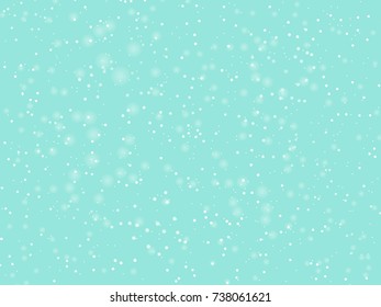 Falling snow background. Vector illustration with snowflakes. 
