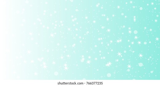 Falling snow background. Vector illustration with snowflakes. Winter snowing sky. Eps 10.