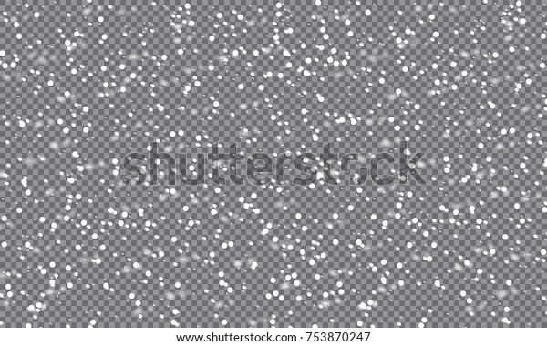 Falling Snow Background Vector Illustration Snowflakes のベクター画像素材 ロイヤリティフリー 753870247