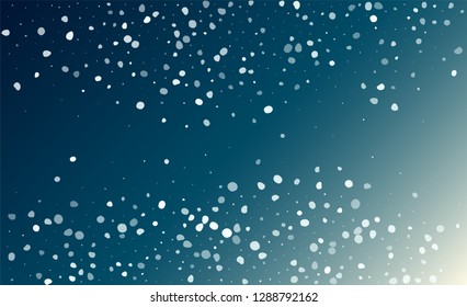 Falling Snow Background. Winter Holiday Illustration. Background with Flying Snowflakes. Fantasy  Snowstorm Illustration Design.