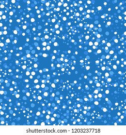 Falling snow. Christmas background. Winter vector seamless pattern for textile, cloth design, book and diary covers, wallpapers, print, gift packaging and scrapbook