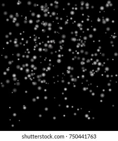 falling snow circle winter christmas beautiful background 