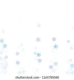 Falling snow confetti, snowflakes vector border. Winter holidays, Christmas, New Year party celebration. Textured frame, winter storm, sparkling trail. Hipster snowfall falling snowflakes confetti