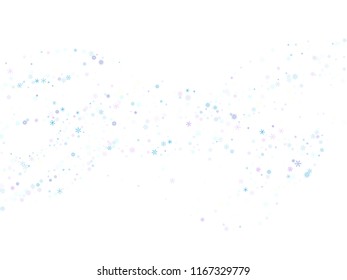 Falling snow confetti, snowflakes vector element. Winter holidays, Christmas, New Year party celebration. Textured frame, winter storm, sparkling trail. Vintage snowfall falling snowflakes confetti