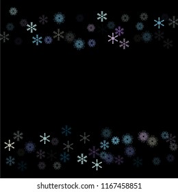 Falling snow confetti, snowflakes vector element. Christmas, New Year, Winter holidays party celebration. Cold weather, winter storm, scatter texture. Hipster snowfall falling snowflakes confetti