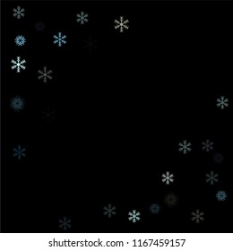 Falling snow confetti, snowflakes vector scatter. Winter holidays, Christmas, New Year party decoration. Cold weather, winter storm, scatter texture. Hipster snowfall falling snowflakes confetti