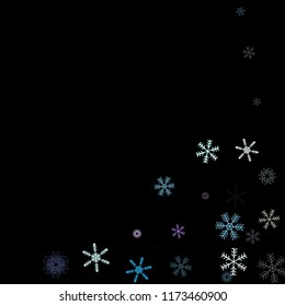 Falling snow confetti, snowflakes vector element. Winter holidays, Christmas, New Year party celebration. Cold weather, winter storm, sparkling texture. Hipster snowfall falling snowflakes confetti
