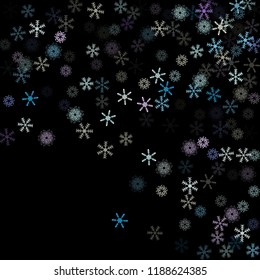 Falling snow confetti, snowflakes vector background. Festive winter, Christmas, New Year sale background. Retro frame, winter storm, sparkling trail. Funky snowfall falling snowflakes confetti