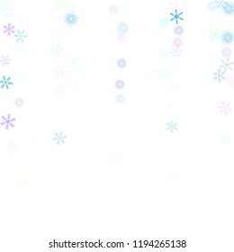 Falling snow confetti, snowflakes vector scatter. Winter holidays, Christmas, New Year party celebration. Textured frame, winter storm, sparkling trail. Hipster snowfall falling snowflakes confetti