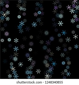 Falling snow confetti, snowflakes vector element. Winter holidays, Christmas, New Year party celebration. Ice ad frame, winter storm, sparkling trail. Funky snowfall falling snowflakes confetti