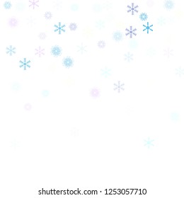 Falling snow confetti, snowflakes vector element. Winter holidays, Christmas, New Year party decoration. Retro frame, winter storm, sparkling trail. Hipster snowfall falling snowflakes confetti