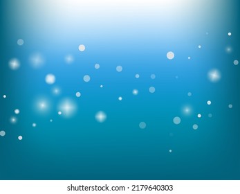 Falling Snow Confetti Winter Vector Background. Christmas, New Year Celebration Snowflakes Pattern. Realistic Flying Snow, Storm Sky Effect. Winter Ad Decoration. Falling Snow Winter Confetti On Blue