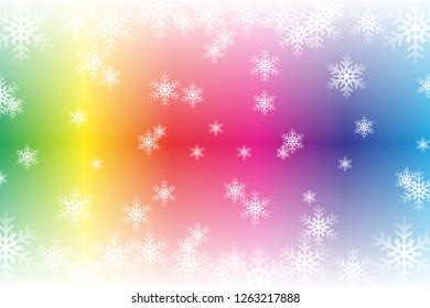 Falling Snow Effect on Transparent Background Vector Illustration. Abstract bright white shimmer glowing scatter round particles, lights and snowflakes