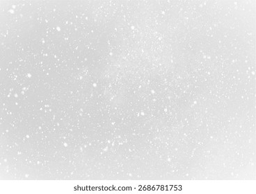 Efecto de nieve caída PNG, capa transparente de escarcha de invierno.