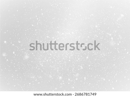 Falling snow effect PNG, winter frost transparent overlay.