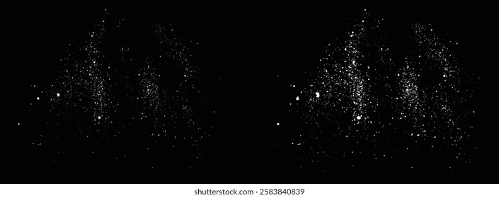 Falling snow effect snowflakes. Vector snow falling snowflakes background illustration