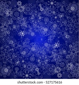 Falling snow element for greeting cards, posters. Merry Christmas vector illustration