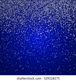 Falling snow element for greeting cards, posters. Merry Christmas vector illustration