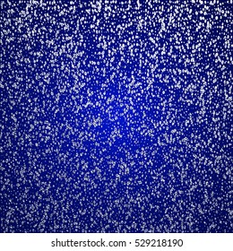 Falling snow element for greeting cards, posters. Merry Christmas vector illustration