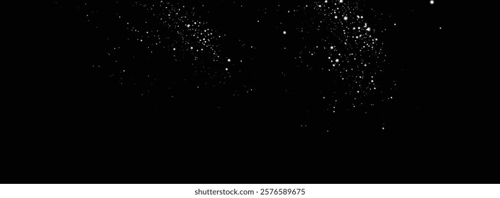 Falling snow flake snowfall. Realistic falling snow snowflakes isolated background