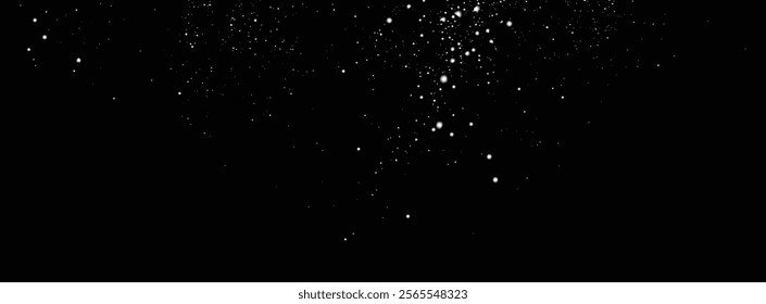 Falling snow flake. Vector snowfall snow flakes snowbanks vector illustration