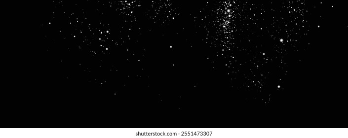 Falling snow flakes isolated background. snow falling snowflakes