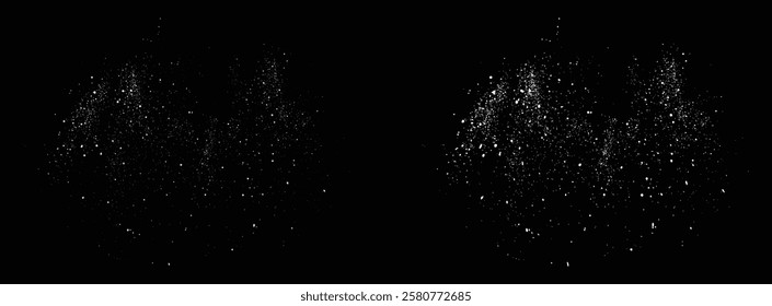 Falling snow flakes snowfall. Vector snowfall winter snowflakes ice background