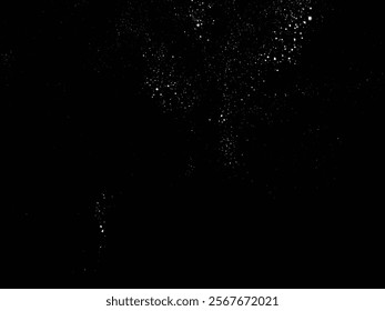 Falling snow flakes. Vector heavy snowfall snowflakes isolated illustration