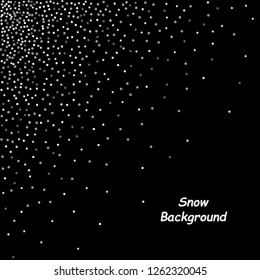 falling snow. flickering particles