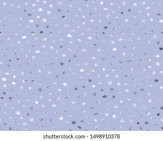 Falling snow. Glitter marble random dots, snow, sparkle. Beautiful sparkling sparkle circles. Fashion seamless pattern. Modern stylish texture. Elegant background foil for design. Wonderful wallpaper
